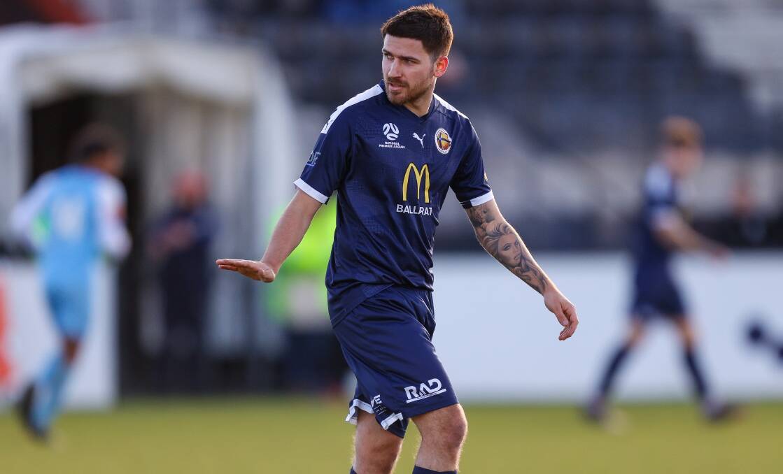 Former Ballarat City FC player Patrick Karras is on the move to Sebastopol. Picture by Lachlan Bence
