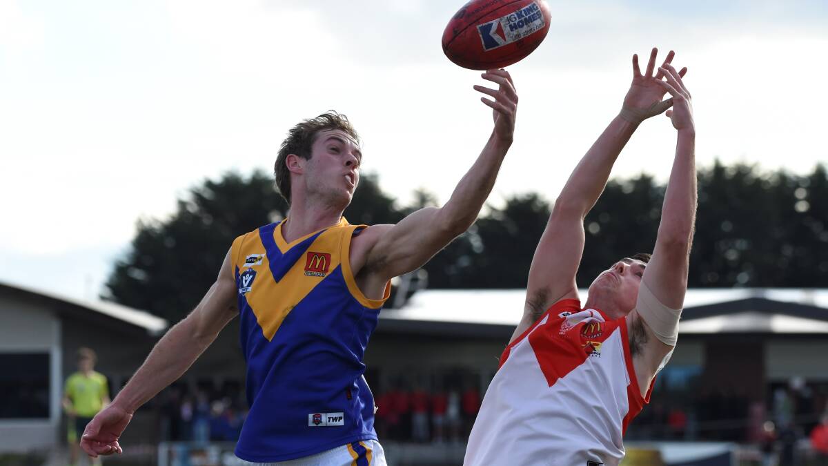 Hugo Papst kicked a game-high four goals for Sebastopol against Lake Wendouree. Picture by Lachlan Bence
