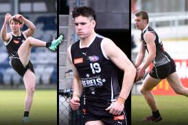 Lachie Charleson (left), Oscar Gawith and Sam Lalor will line up for Vic Country on Sunday.