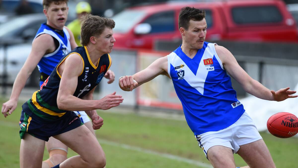 Sunbury skipper Tyson Lever is battling a foot injury sustained against Lake Wendouree. Picture by Kate Healy