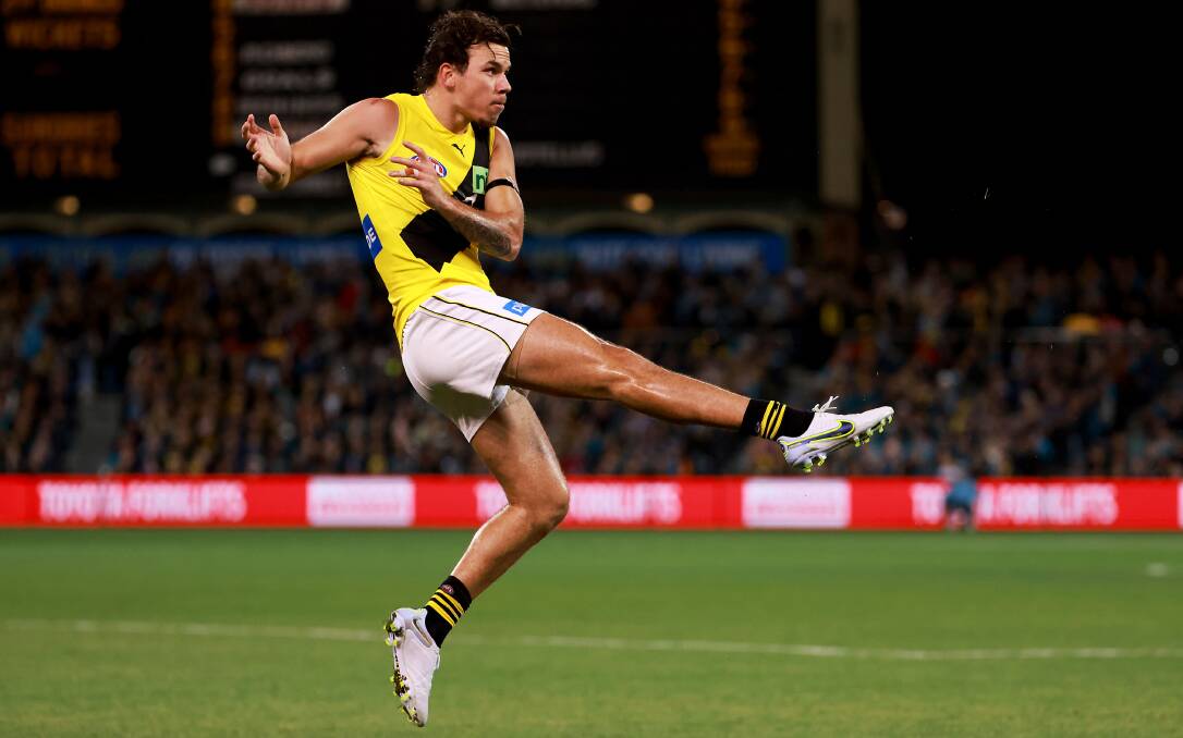 Daniel Rioli in action against Port Adelaide in round 21. Picture: Getty Images.