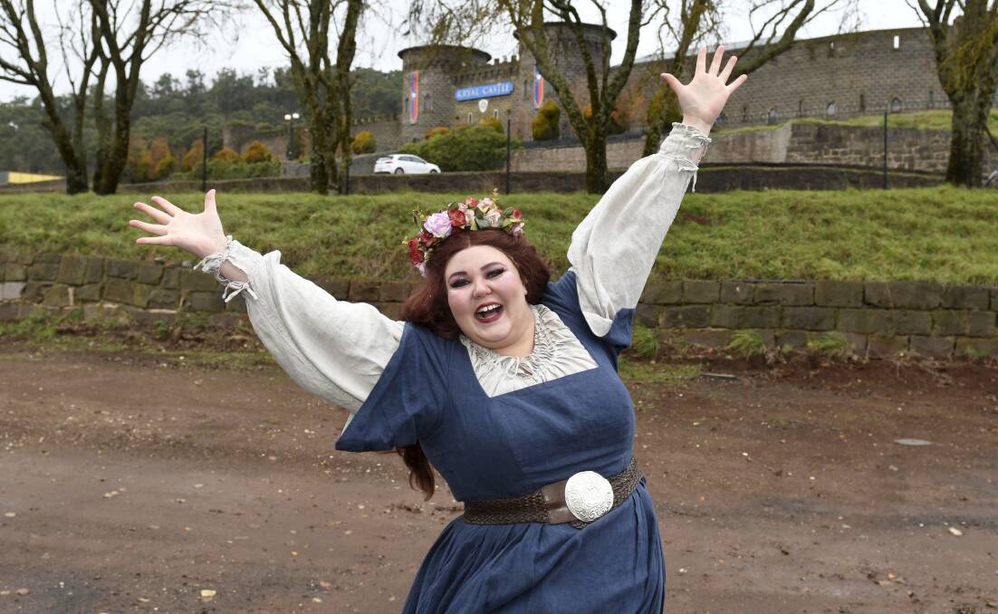 ON THE WAY: Hayley Beacham from Kryal Castle can't wait for a Tudor-themed caravan park to open beside the Leigh Creek tourist attraction. Picture: Lachlan Bence