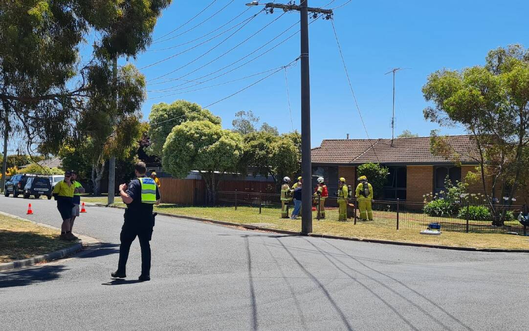 Police in at least four cars spoke to witnesses and doorknocked local homes around Grandview Grove and Maria Crescent Wendouree. Picture supplied. 