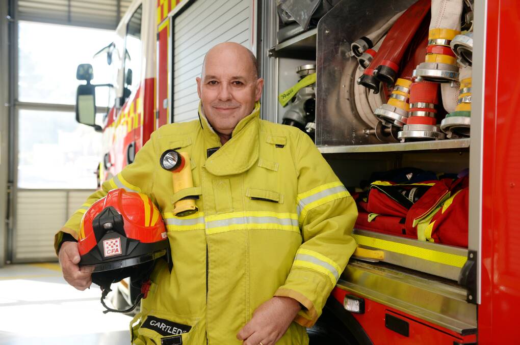 Ballarat fire brigade Captain Mark Cartledge has been recognised for his leadership during some challenging times for the CFA. Picture by Kate Healy. 