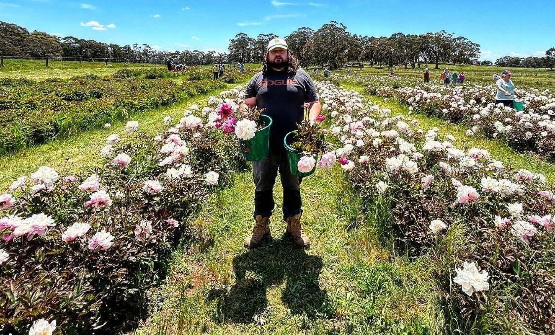 Some of the blooms grown on Nikki Davey's farm 'Duck Duck Pig' in Glenmore, south of Ballan. Picture Instagram.