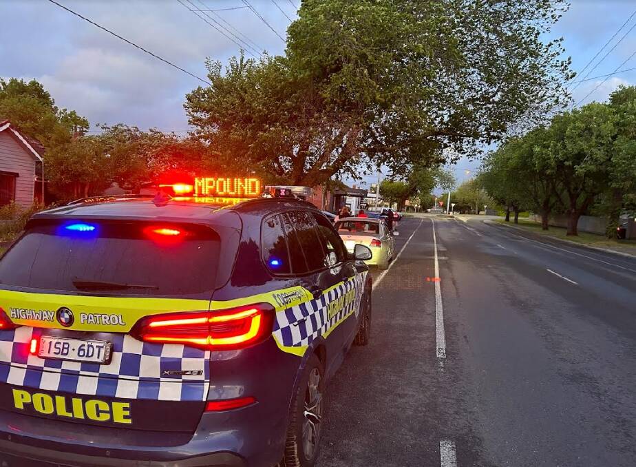 The 16-year-old Creswick driver of this car in Ballarat faces a hefty impoundment fee - plus a future date in court. Picture by Victoria Police.