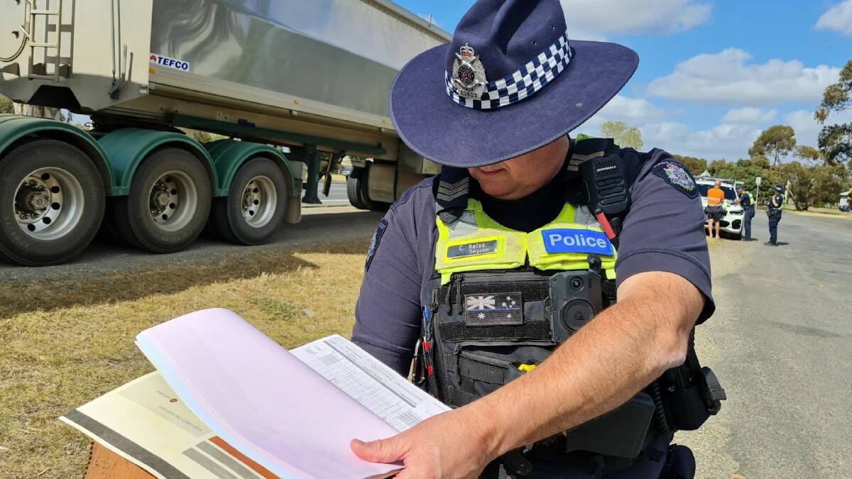 Highway Patrol officers from across the region are joining forces for Tuesday's Operation Squidgy - which will focus on heavy trucks. File picture by Gabrielle Hodson.