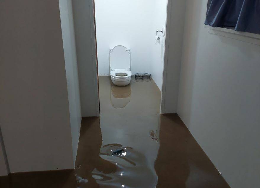 The newly renovated Lexton home was extensively flooded on October 6. Picture supplied.
