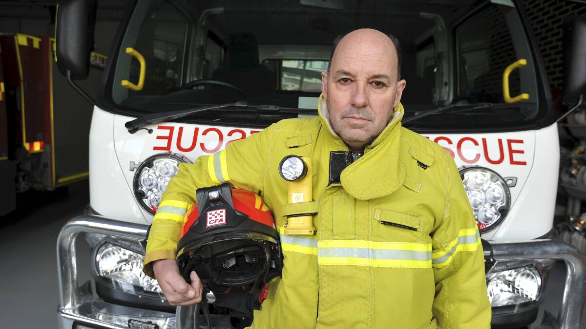 RESCUE: Ballarat CFA in Barkly Street has a specialist road rescue vehicle, which means it is often called out to some of the region's most serious accidents. Captain Mark Cartledge wants people to think of the ripple effects before they make bad decisions on the road. Picture: Lachlan Bence. 