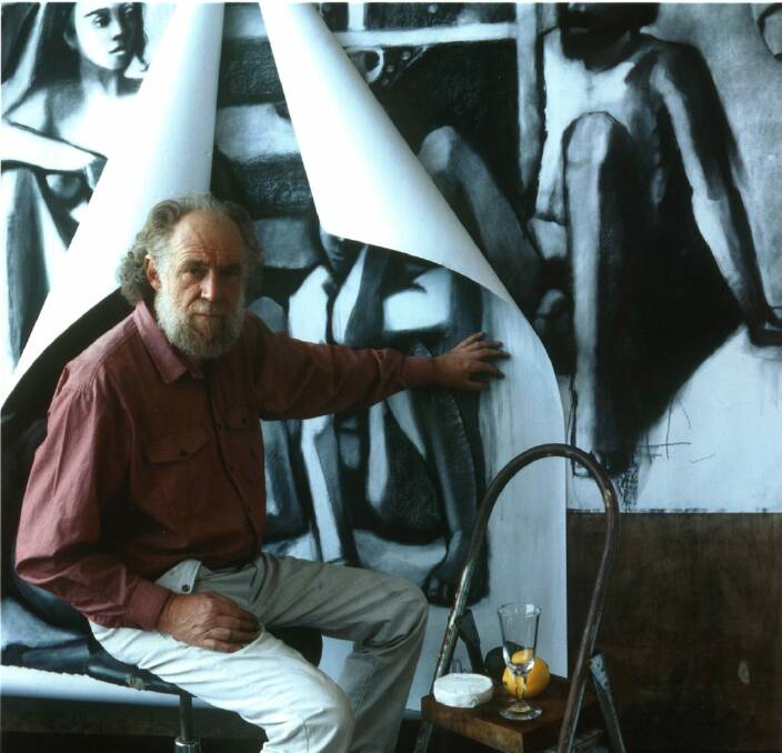 Merv Moriarty in his studio. Picture from Flying Arts Alliance.