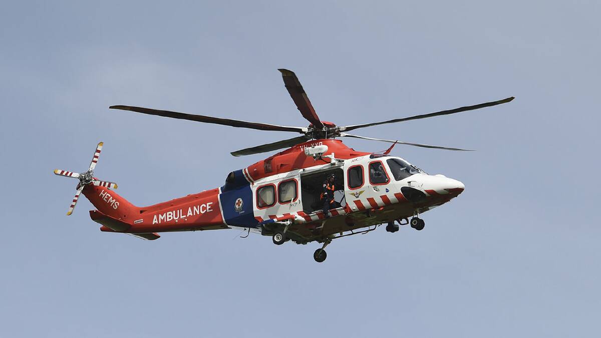 Truckie trapped, then flown to Melbourne, after crash south of Ballarat