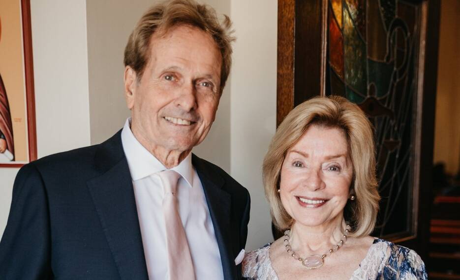 Mark Goddard with wife Evelyn Pezzulich in 2020. Picture via Facebook