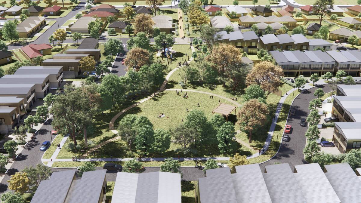 The Leawarra neighbourhood masterplan has been released, including this concept image. Picture supplied