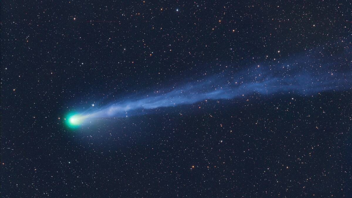 Devil Comet captured in Austria's night sky in late March. Picture via X/Michael Jager