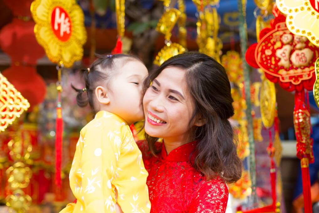 Celebrating together: Festivities revolve around harmony, reunion and ensuring good luck for the coming year; it is a time for families to come together.