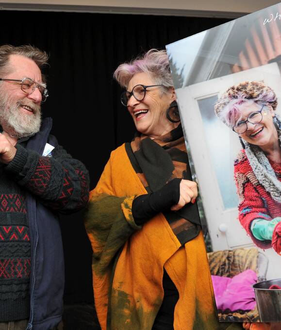 LIVING ART: Ron Lancaster and Di Coulter are part of the BDNH Enriched Life photo exhibition, which is part of the Ballarat International Foto Biennale. Picture: Lachlan Bence. 