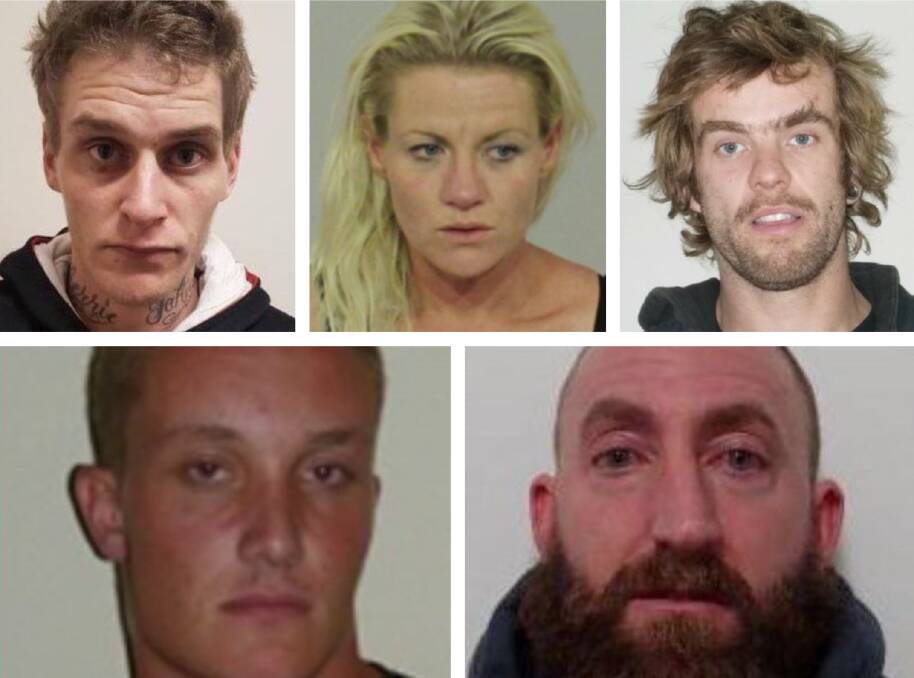 Wanted on a Wednesday | police hunt five  Ballarat people