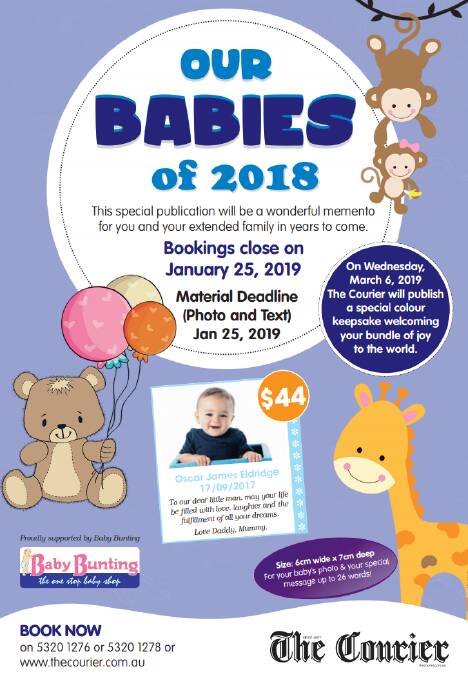 Do you want to feature in Our Babies of 2018 magazine?
