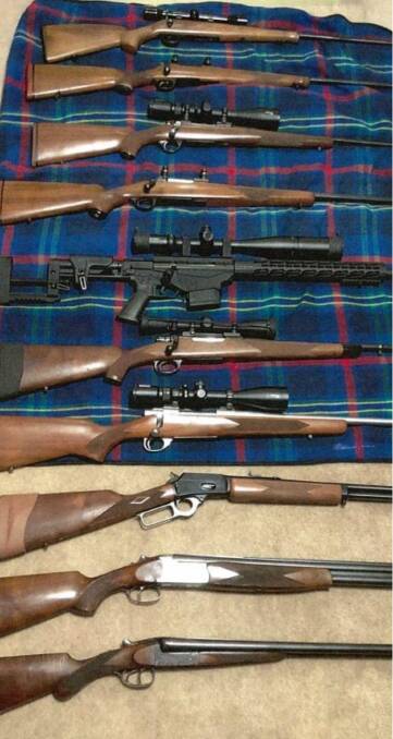 STOLEN: Some of the guns police are searching for after they were stolen in Smythesdale.