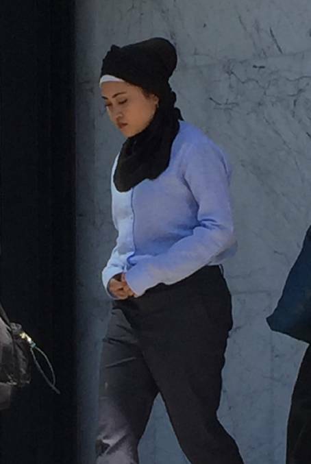 Nasuha Nasser outside the Ballarat Magistrates Court at an earlier date. Picture: Erin Williams