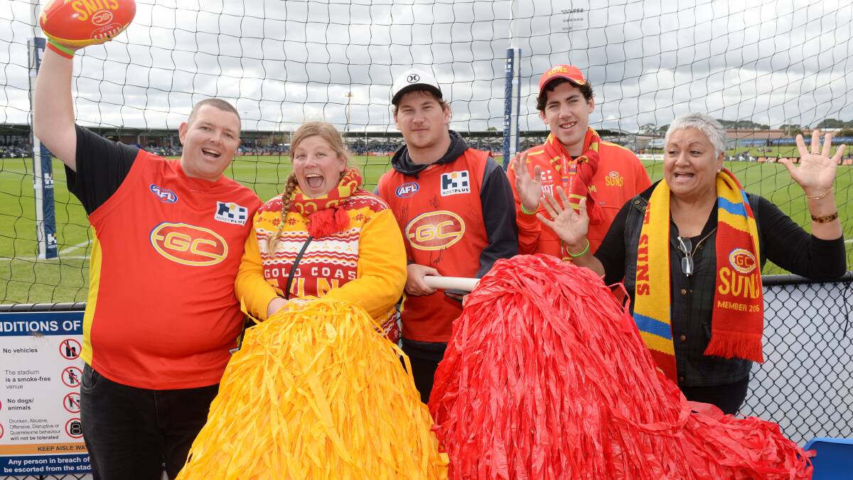Gold Coast Suns supporters know Mars Stadium well after their visit in 2018. Picture: Kate Healy.