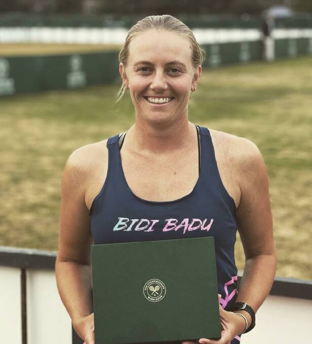 Zoe Hives will be competing at Wimbledon in 2022. Picture: Zoe Hives via Instagram.