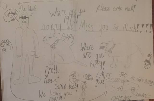 A drawing made by the Cherry Children.