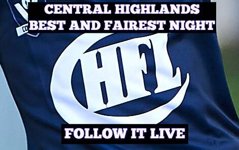 Central Highlands best and fairest night, follow it live