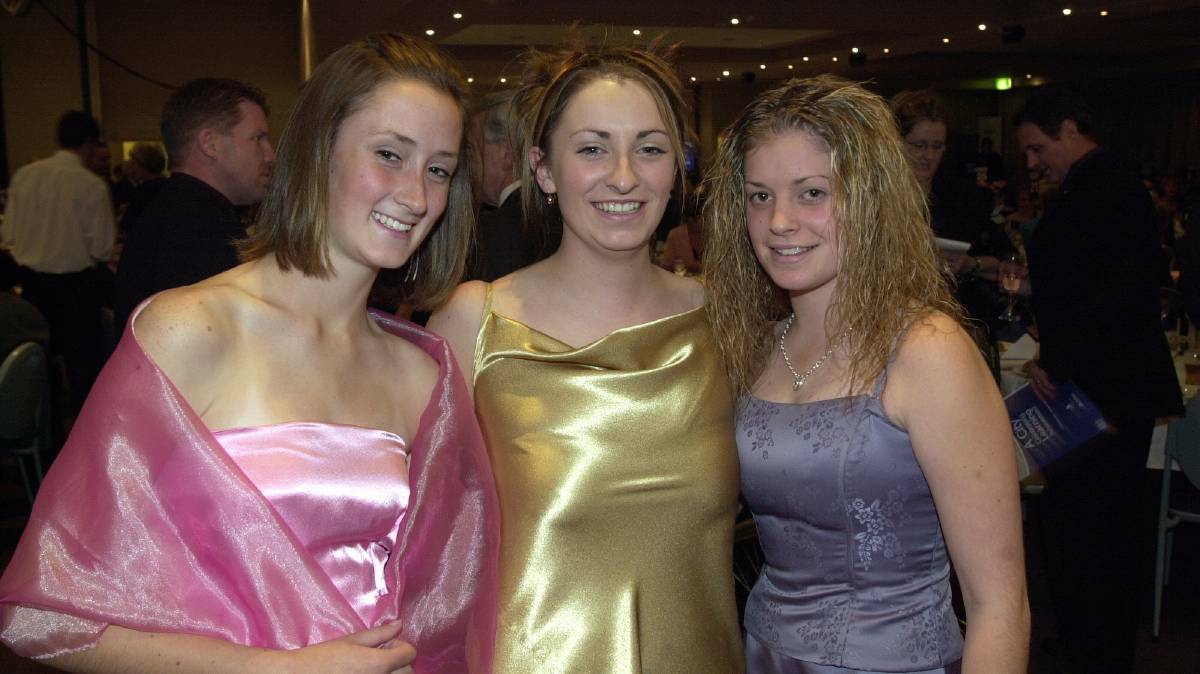 2002 - Education Achievements Presentation night: Hayley Walsh, Chloe Hamill, Lucy Hunter-O'Beirne.