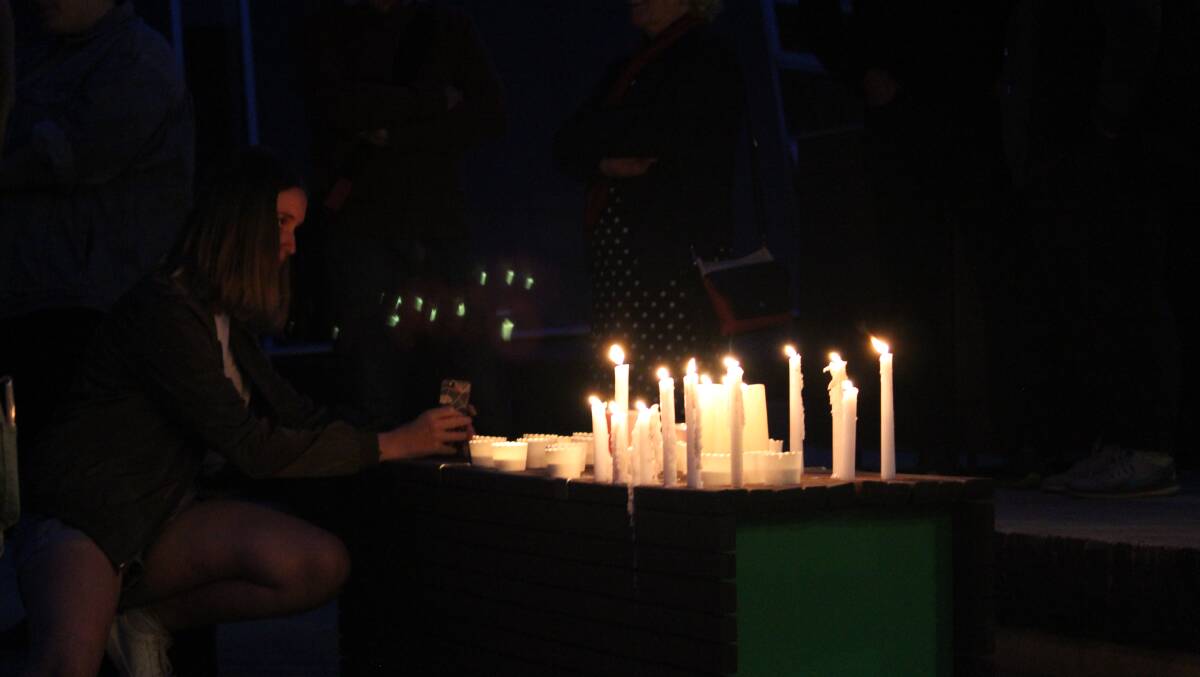 A vigil held in Ballarat last year in honour of Tamara Farrell.