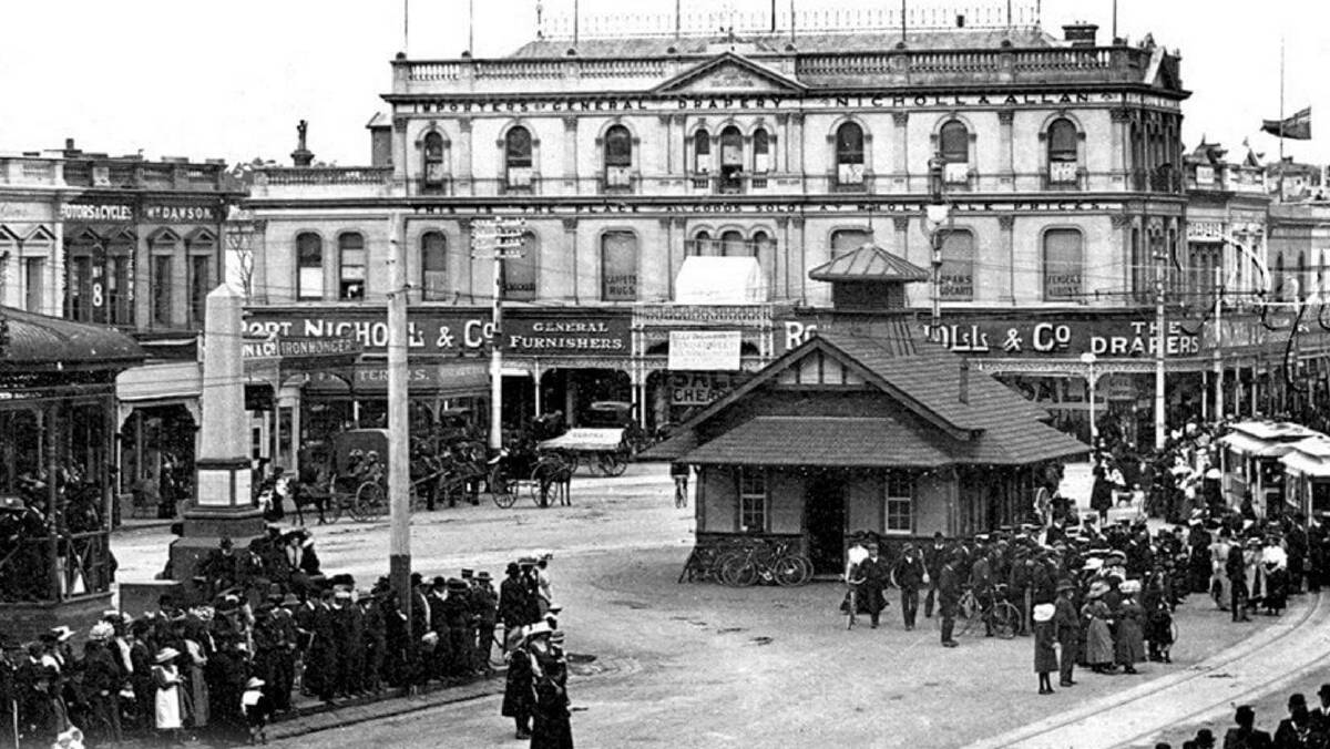 Victorian confidence: a 1910 picture of Nicholl & Co drapery. Picture: courtesy Peter Kervarec, Ballarat Photography.