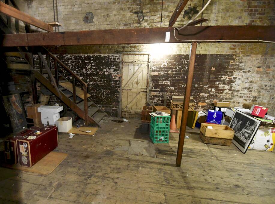 The storage space that will soon be redeveloped.