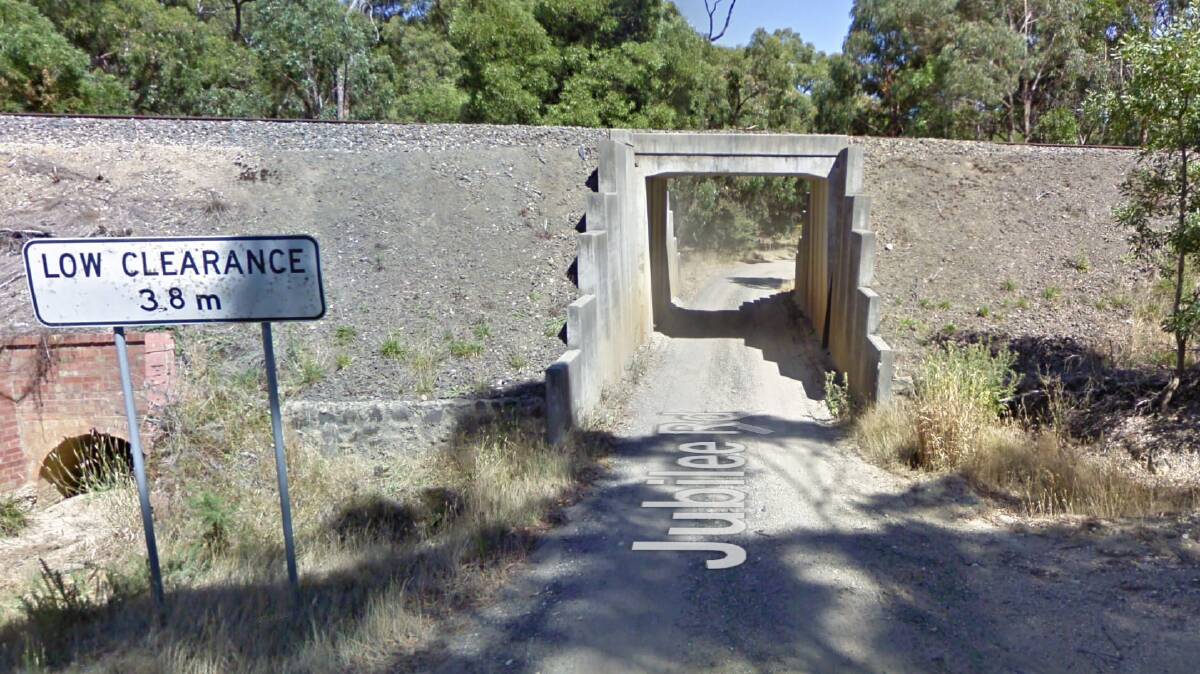 The car was burnt near this rail line. Image: Google Maps.