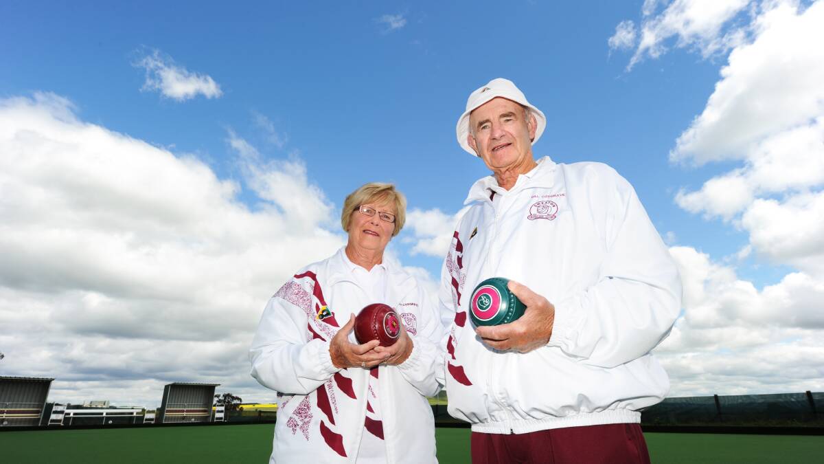 Elizabeth and Bill Cosgrave from Smeaton Bowls Club in 2012.