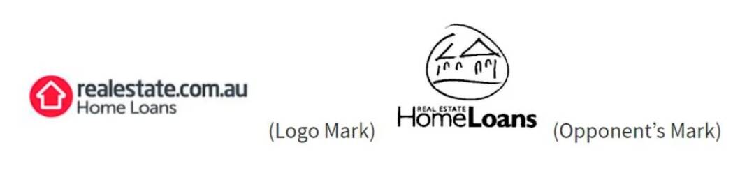 The logos at the centre of the trademarks objection case.