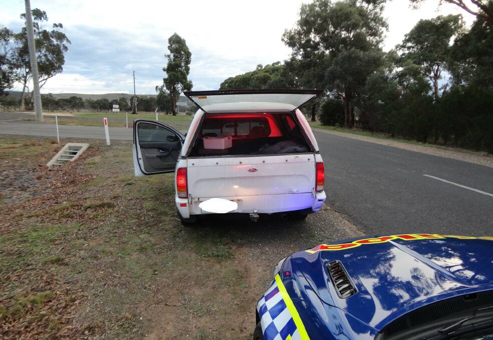 The car that police pulled over. Photo: Victoria Police.