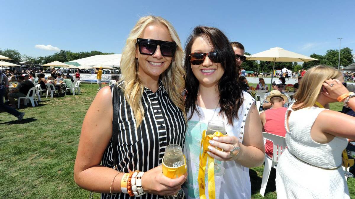 Lisa Nash and Nathash Breguet at the 2014 Ballarat Beer Festival. PICTURE: JUSTIN WHITELOCK
