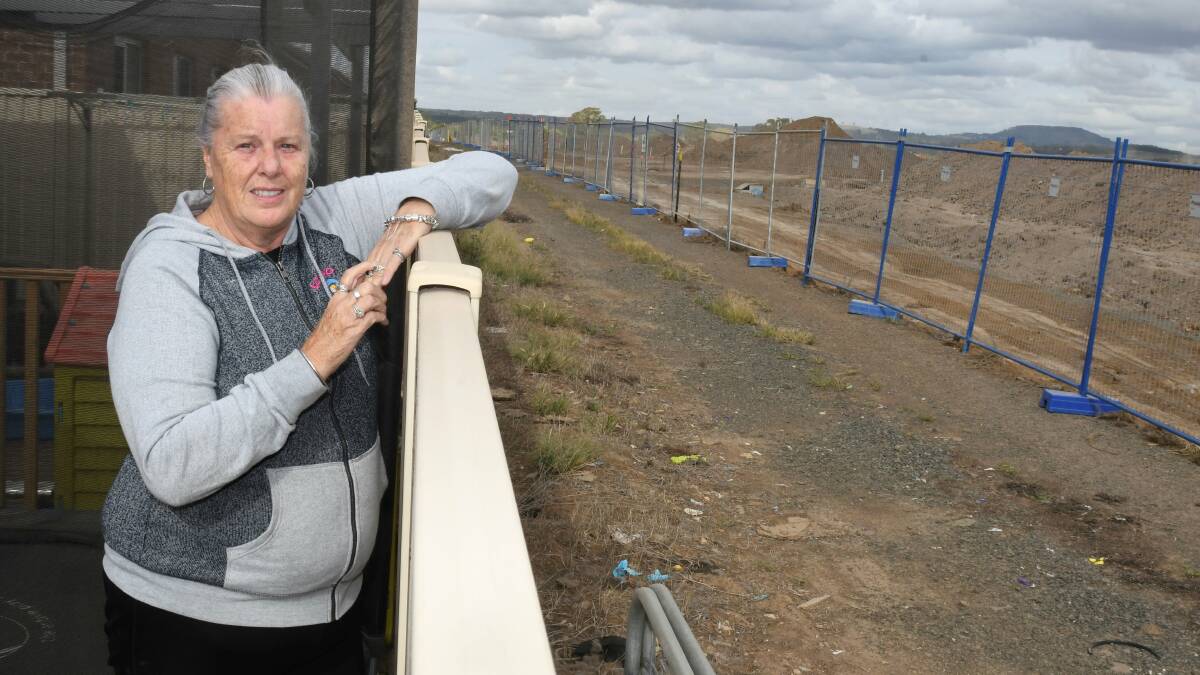 BUILDING PRESSURES: Julia Winter says work on the new Bonshaw estate is affecting her business. Picture: Lachlan Bence