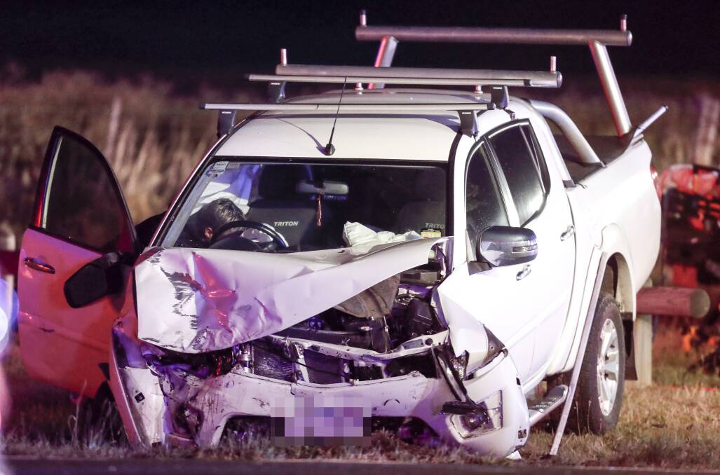 The other car involved in the crash.