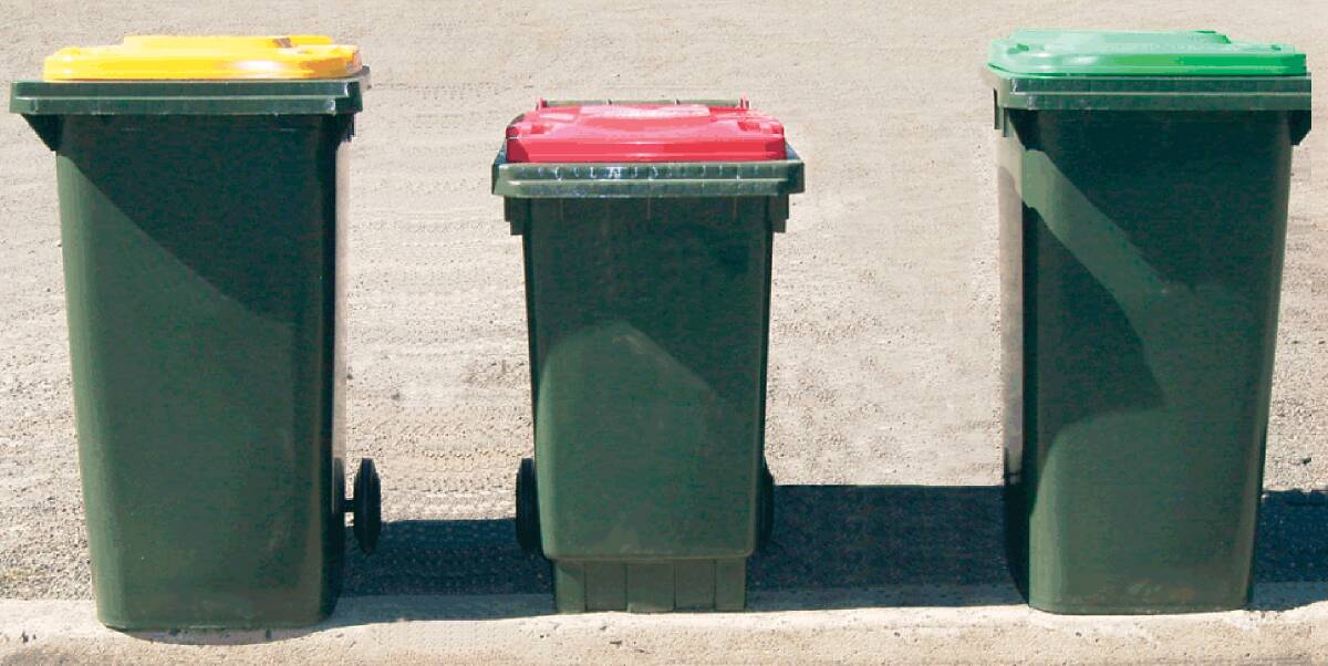 Currently most Ballarat households have three bins.