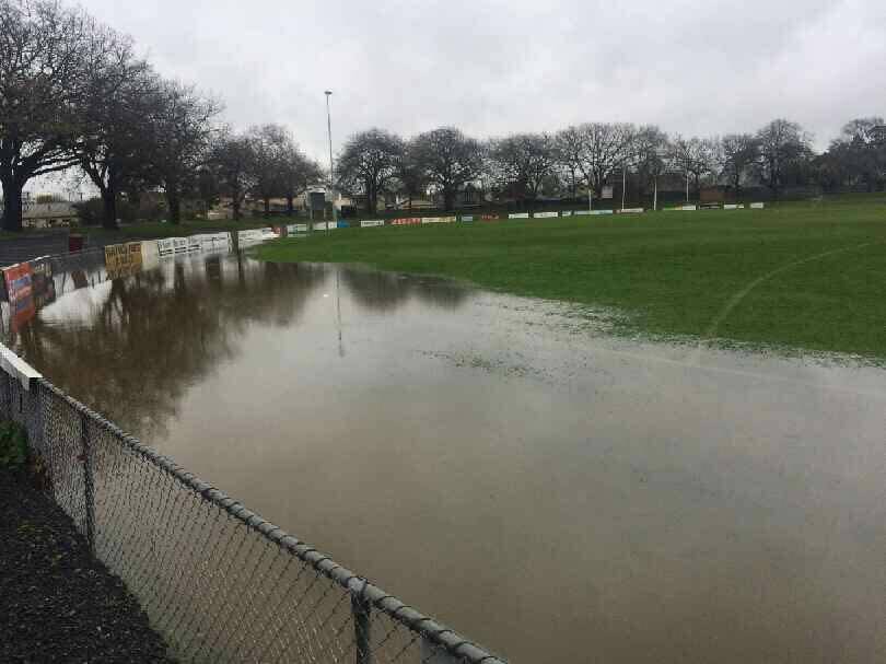 City Oval was almost completely under water last month.