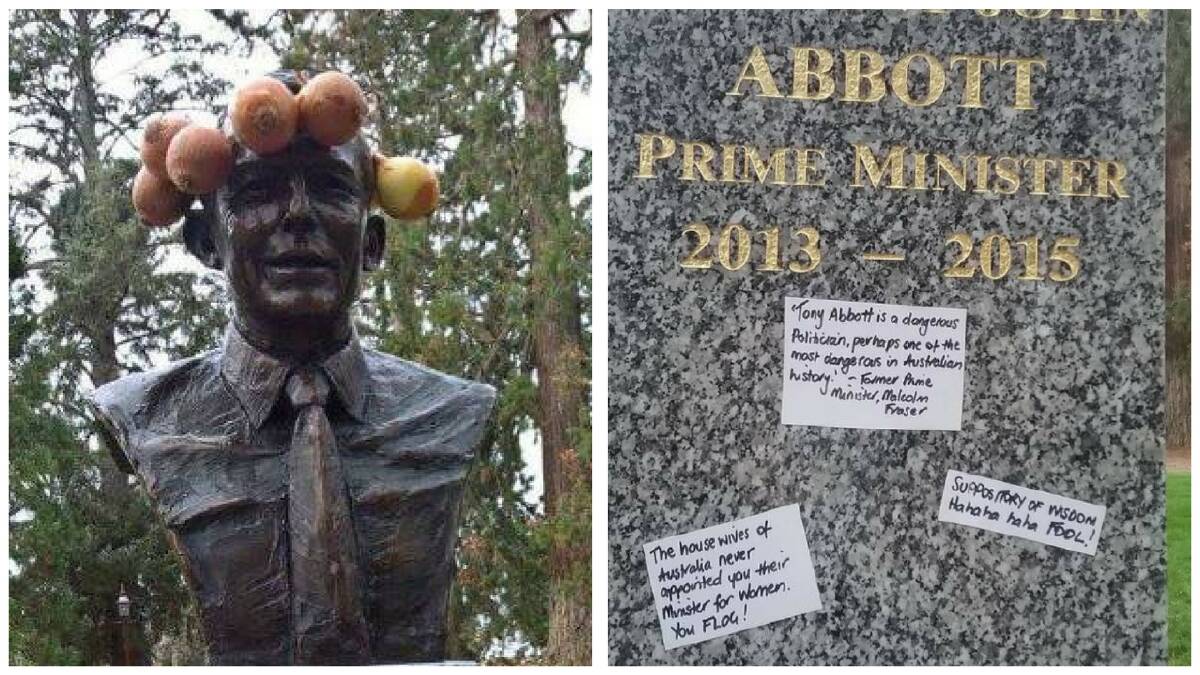 Activist group speaks out after leaving bust of Scott Morrison in Ballarat Botanical Gardens