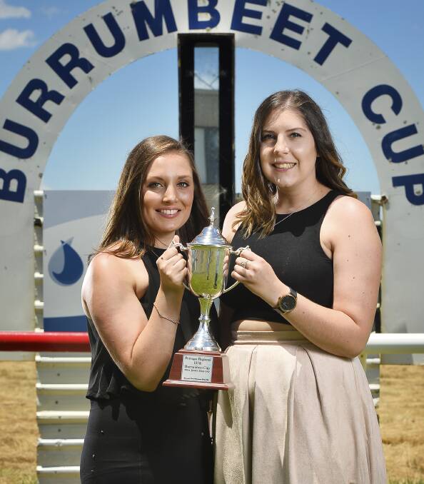 FAHIONISTAS: Molly Robinson and Tayla Dunn will be celebrating at this year's Burrumbeet Cup in style. Picture: Dylan Burns 
