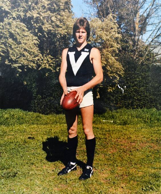 BIG V: Barry Hills represented Victoria at the Australian Schoolboys under-16 championships in Darwin, in 1980. He would later join the St Kilda under-19s.