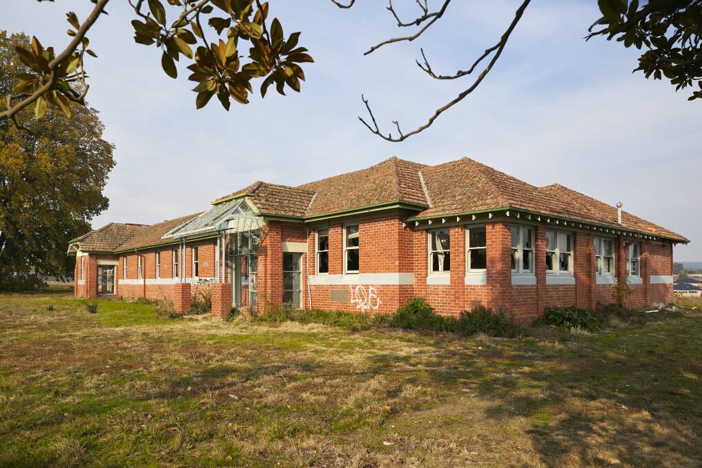 A building at the former Ballarat Orphanage site in a state of disrepair. Picture: Luka Kauzlaric