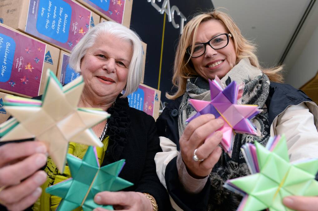 The One Million Starts to End Violence campaign saw 47,000 hand woven stars made in Ballarat. Pictures: Kate Healy