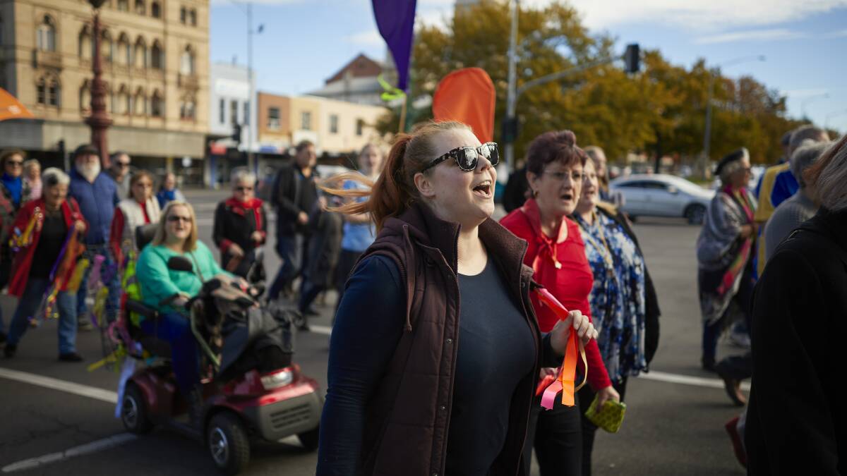 Ballarat takes to the streets for the Loud Fence march 2017. Pictures: Luka Kauzlaric