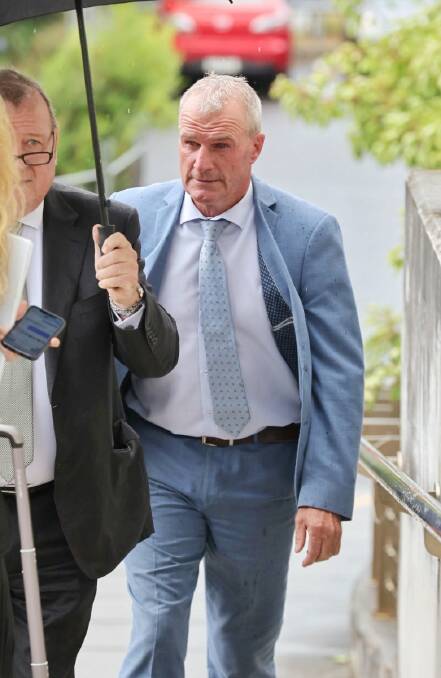 Melbourne Cup-winning trainer Darren Weir arrives at Warrnambool Magistrates Court on Wednesday. Picture by Sean McKenna