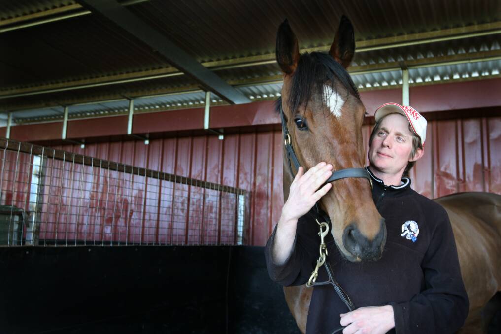 Flashback: Yangery trainer Jarrod McLean with Cats Fun in 2009. Photo: The Standard. 