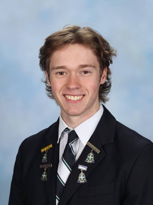 James Halsall, 17, St Patrick's College. Picture supplied. 